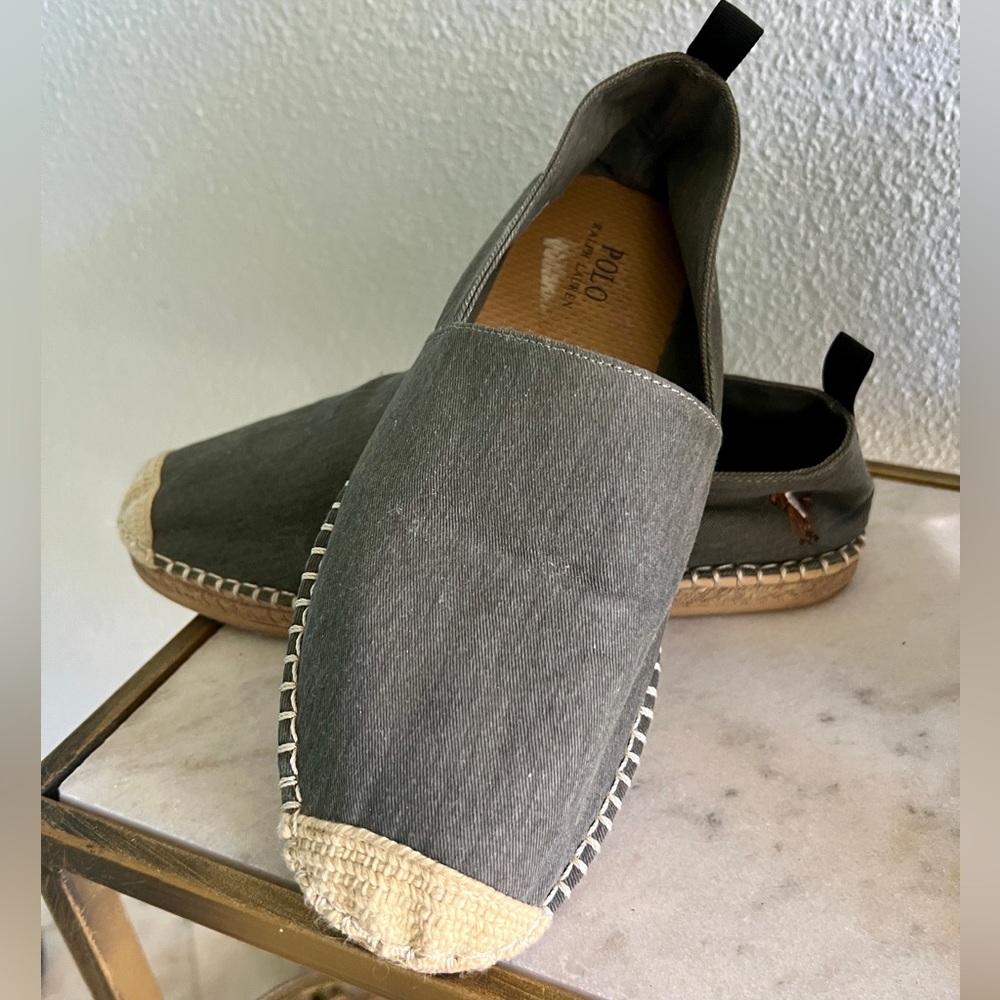 POLO Ralph Lauren Men’s Espadrilles, Size 9, Gray